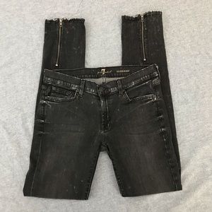 7 for all mankind Roxanne skinny distressed jeans